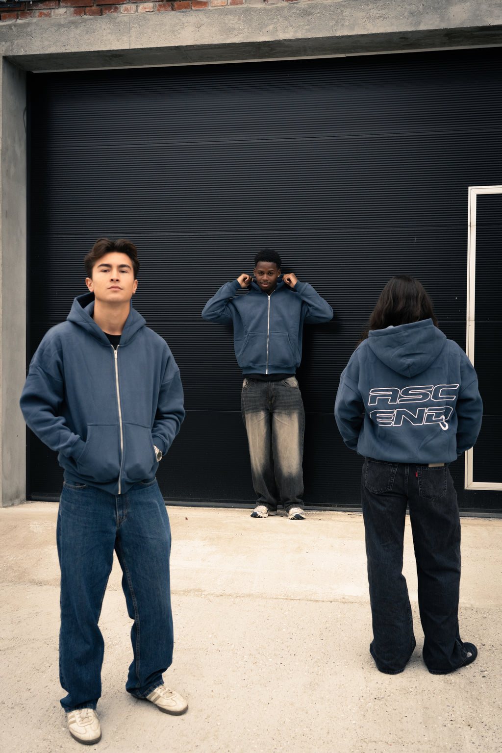 Ascend Blue Zip-up Hoodie