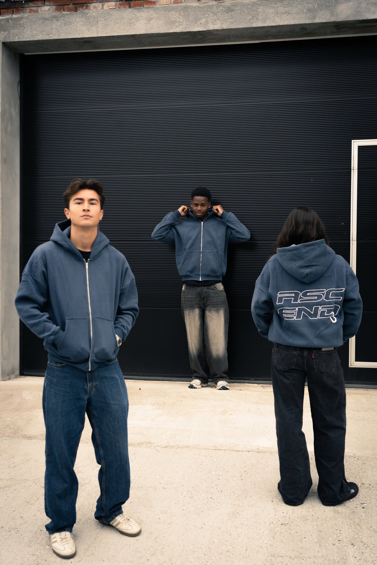 Ascend Blue Zip-up Hoodie
